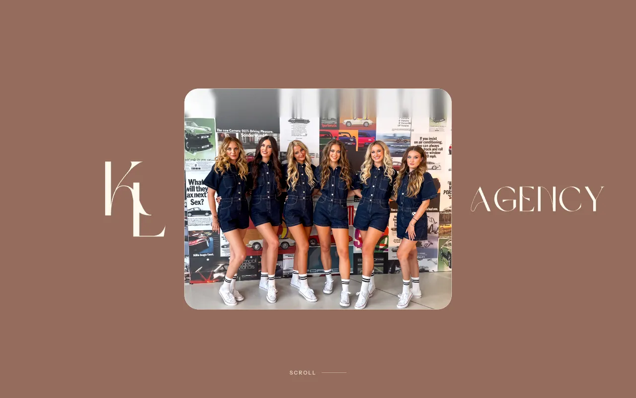 Úvodní obrazovka webu KL Agency
